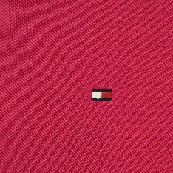 Tommy Hilfiger Men's Xl Pink Polo Short Sleeve Shirt - Picture 3 of 9